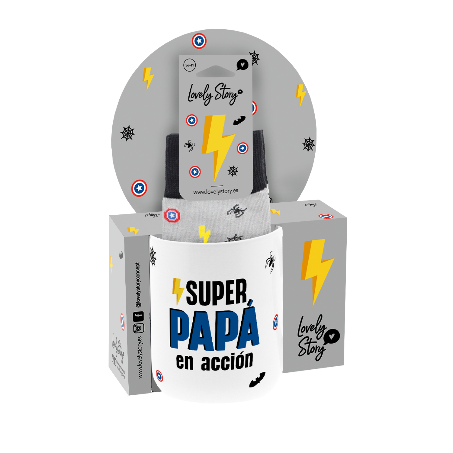 Taza 330ml con Calcetines - Especial Papá