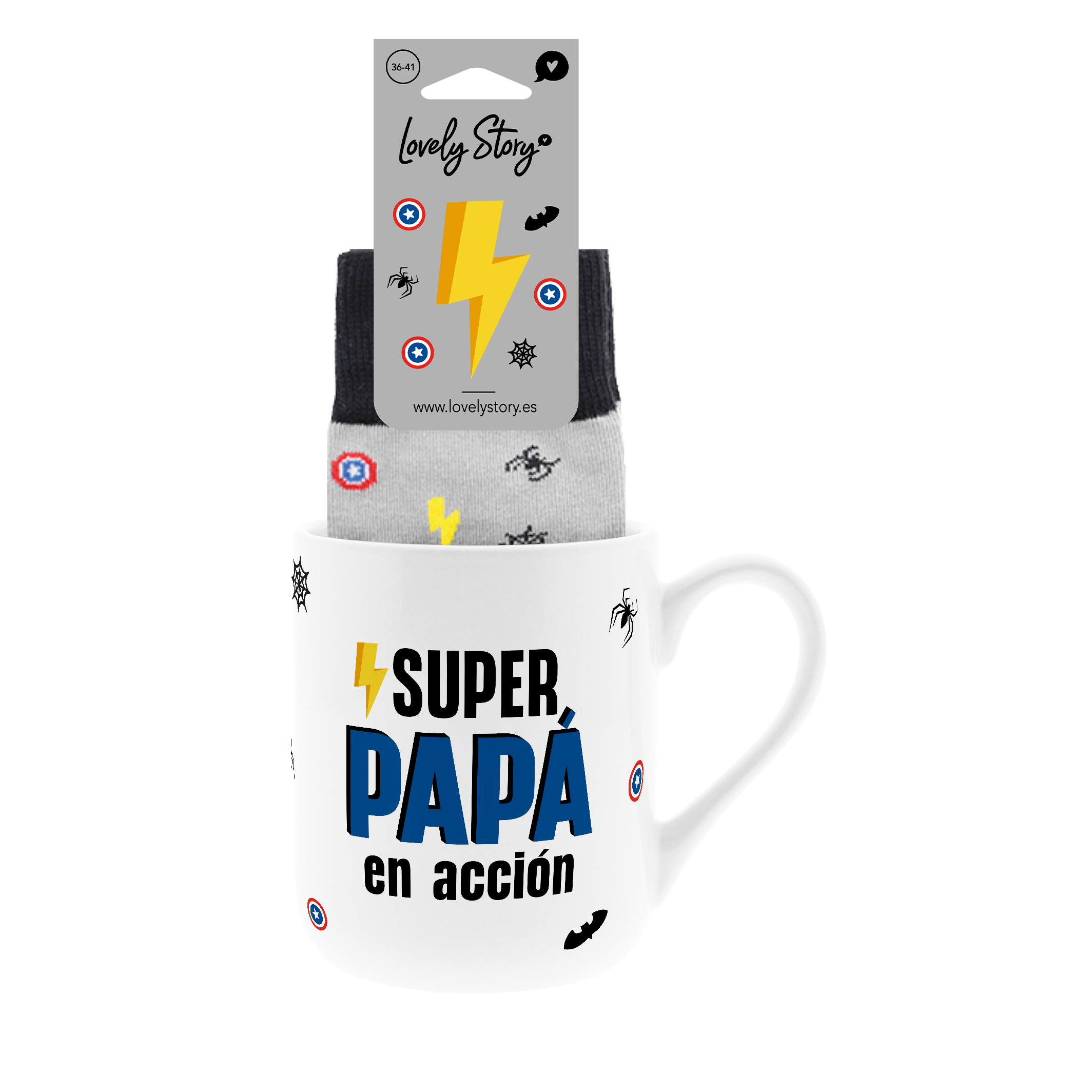 Taza 330ml con Calcetines - Especial Papá