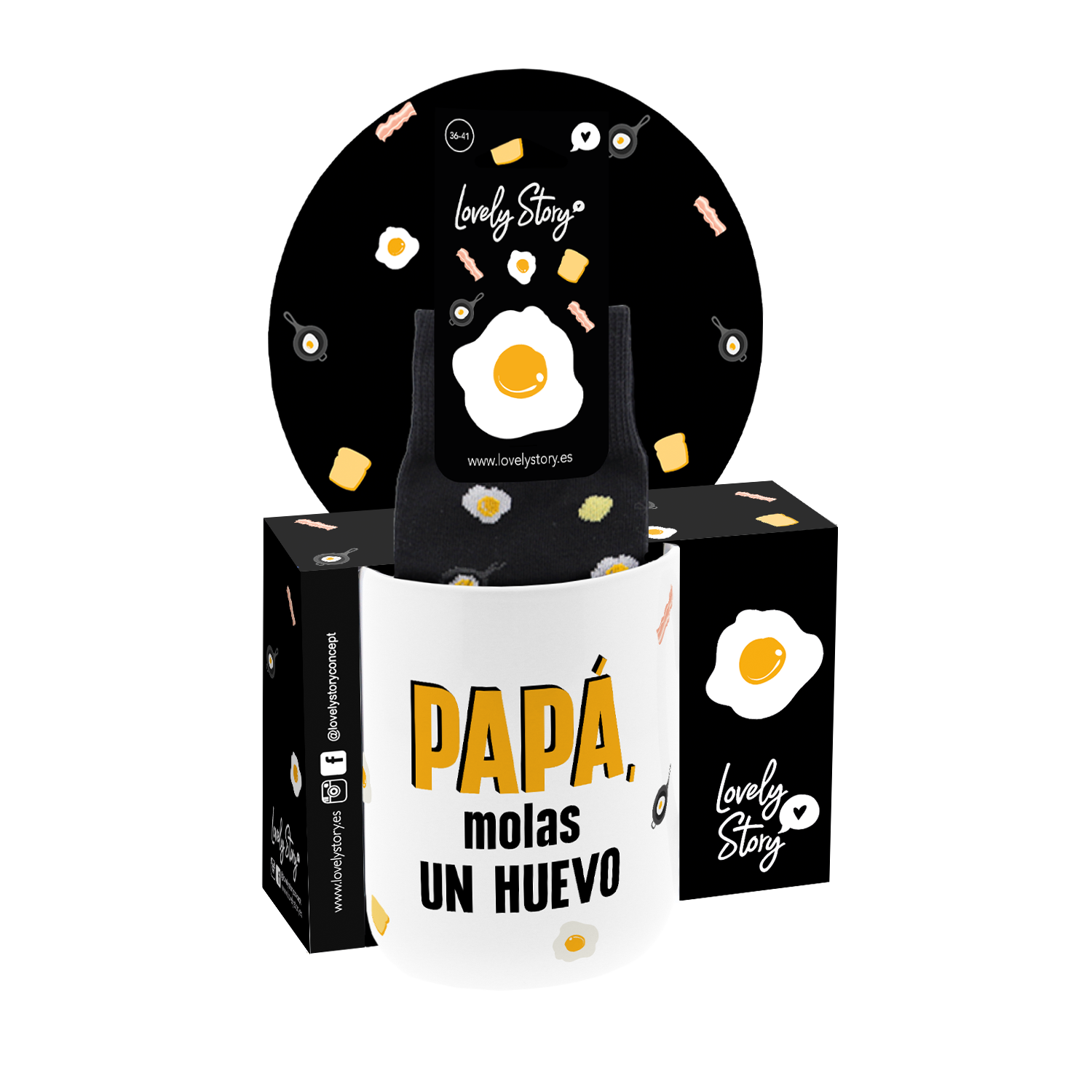 Taza 330ml con Calcetines - Especial Papá