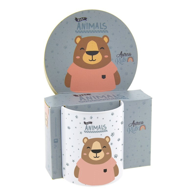 Taza Infantil Plástico 330ml - 3D Animals