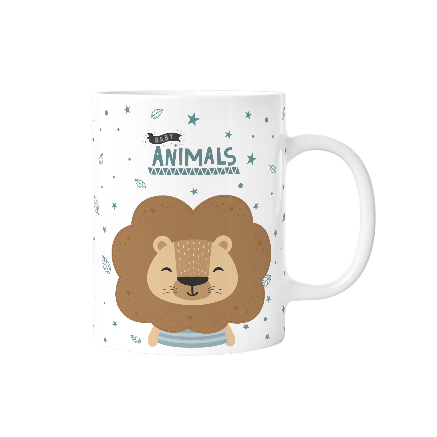 Taza Infantil Plástico 330ml - 3D Animals