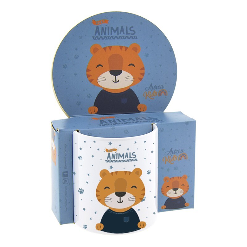 Taza Infantil Plástico 330ml - 3D Animals