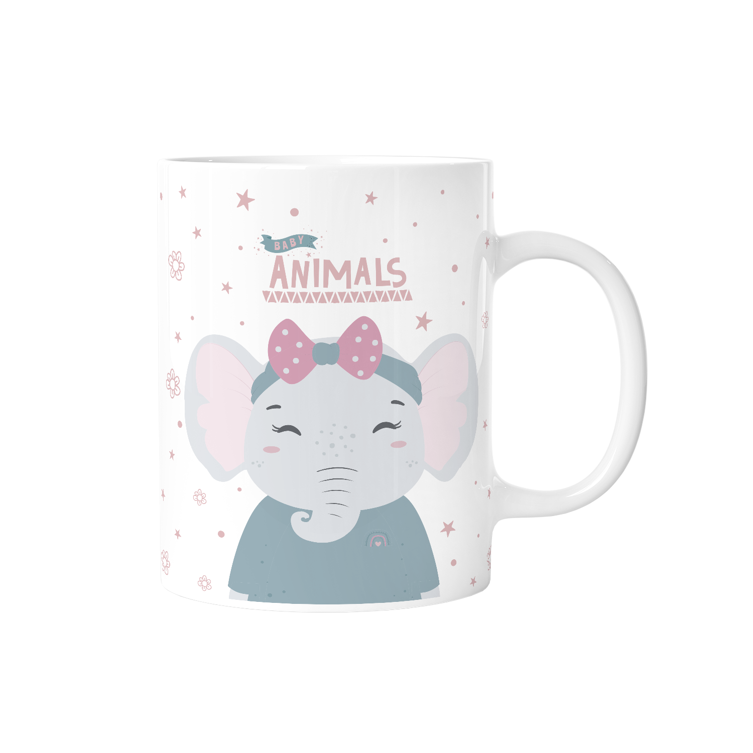 Taza Infantil Plástico 330ml - 3D Animals