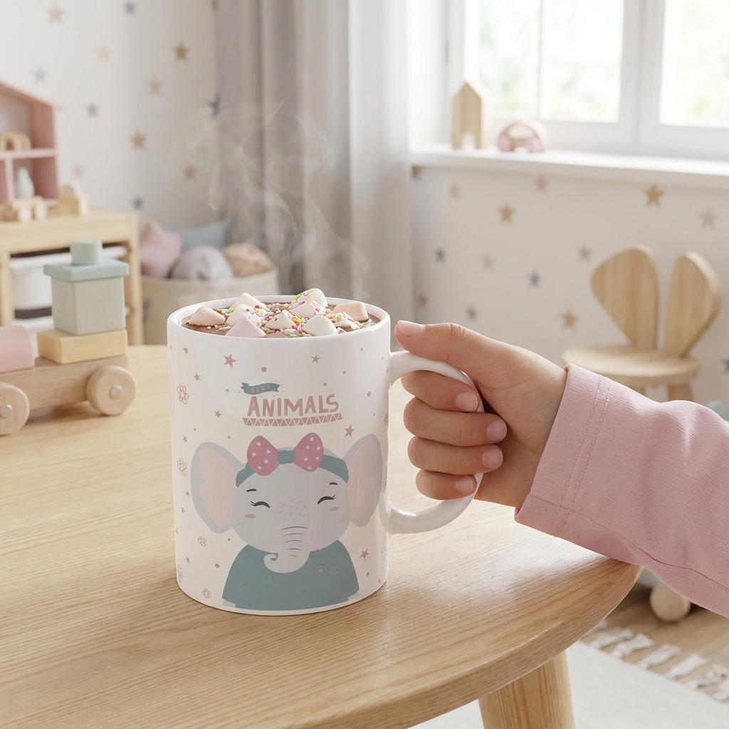 Taza de Plástico – 3D Animals | Aurea Kids