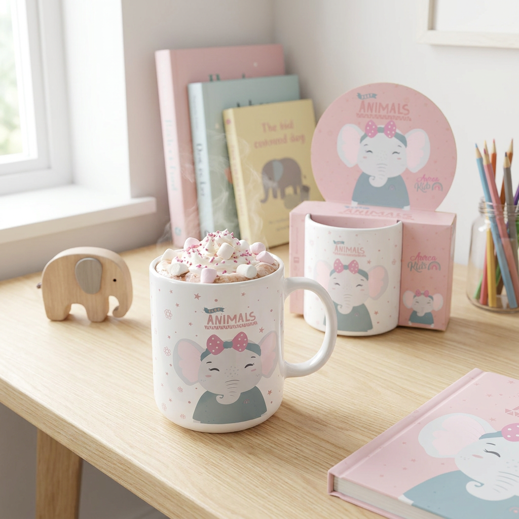 Taza de Plástico – 3D Animals | Aurea Kids