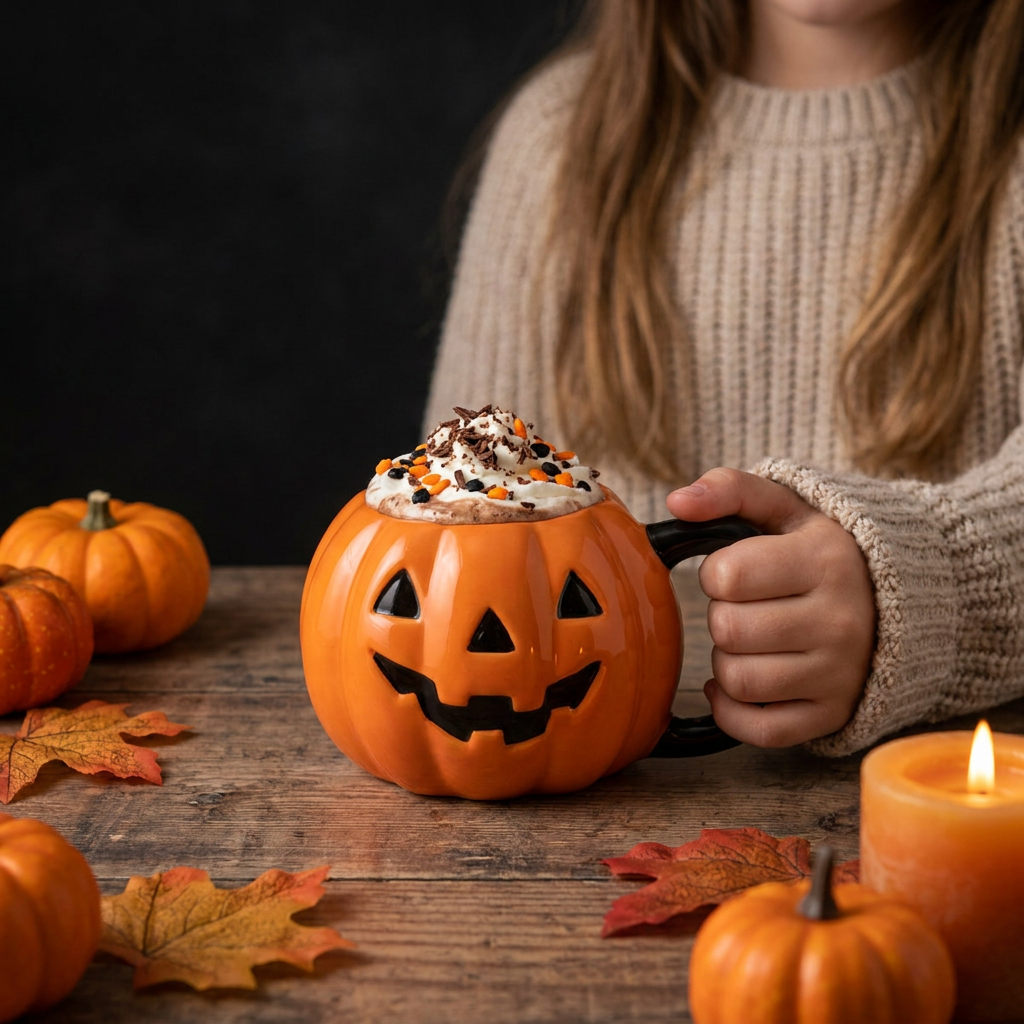 Taza de Cerámica + Gafas Divertidas – Halloween | Lovely Story