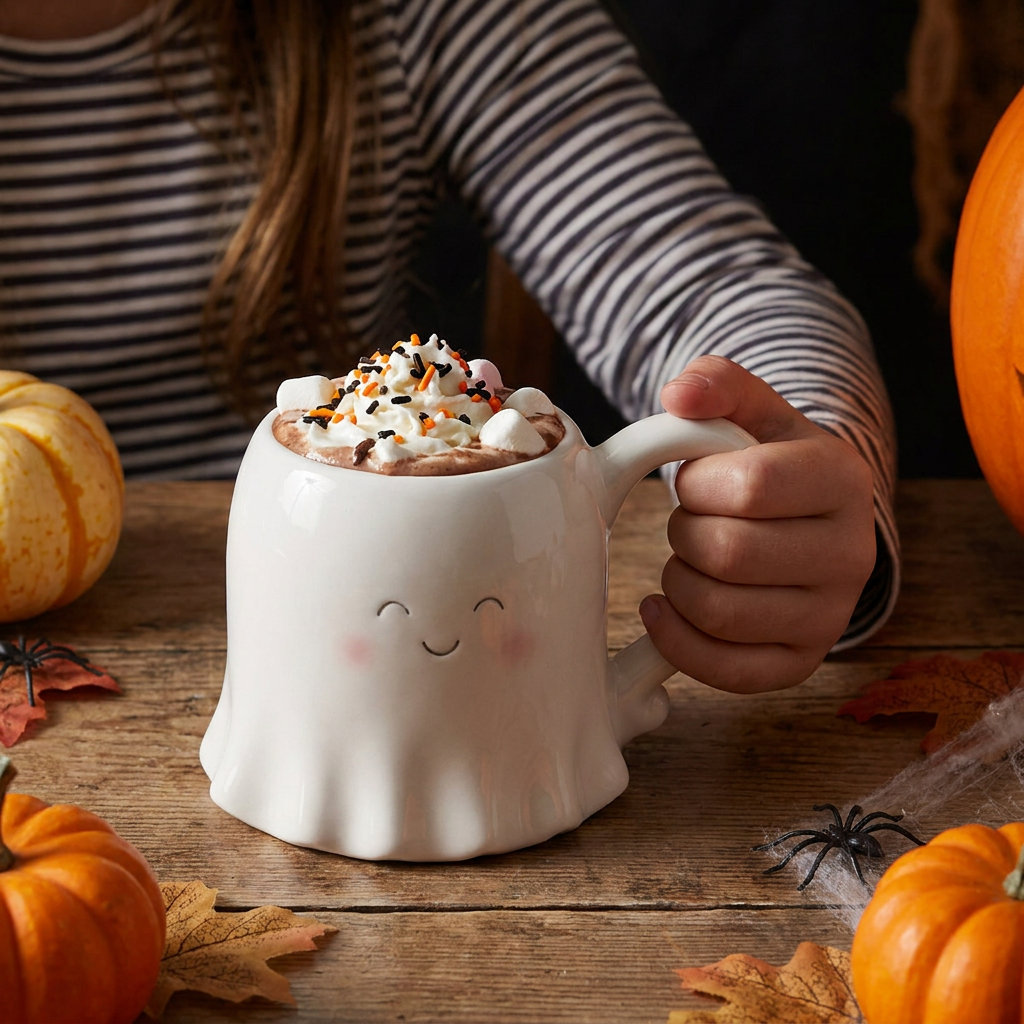 Taza de Cerámica + Gafas Divertidas – Halloween | Lovely Story