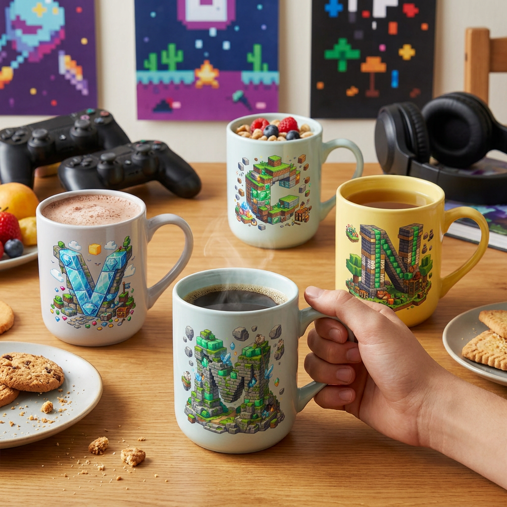 Taza de Cerámica – Pixel Craft | Lovely Story