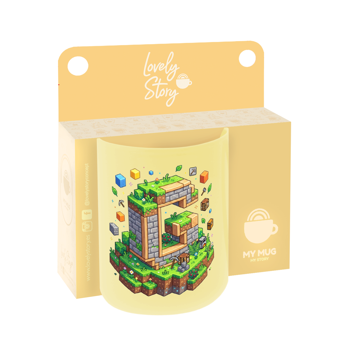 Taza de Cerámica – Pixel Craft | Lovely Story