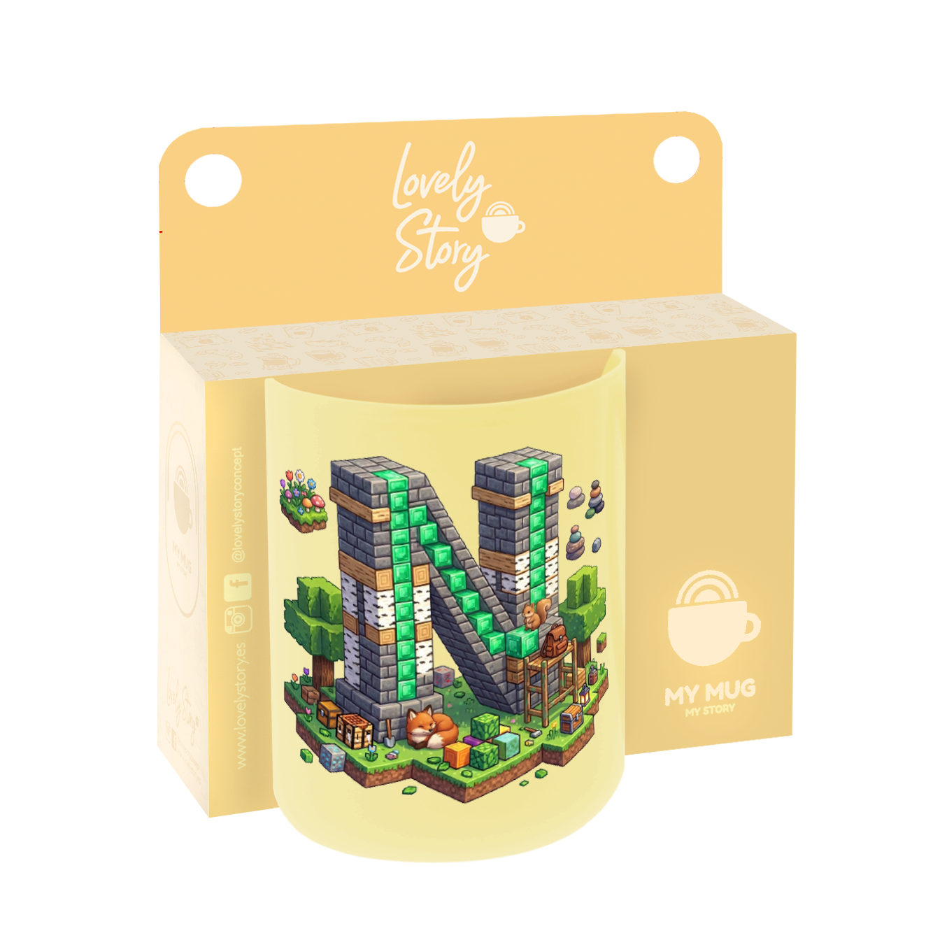 Taza de Cerámica – Pixel Craft | Lovely Story