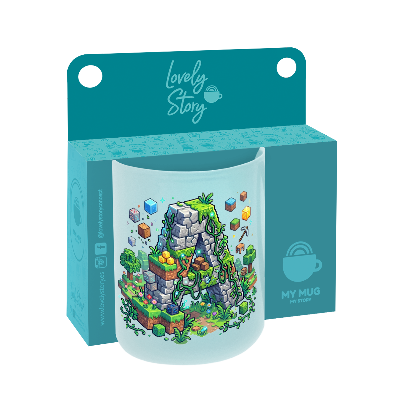 Taza de Cerámica – Pixel Craft | Lovely Story