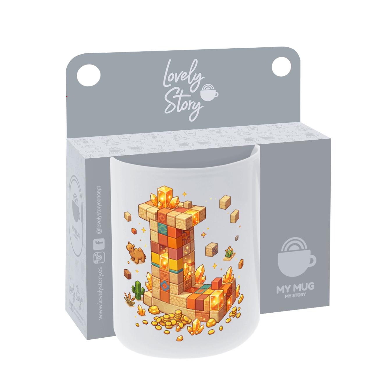 Taza de Cerámica – Pixel Craft | Lovely Story