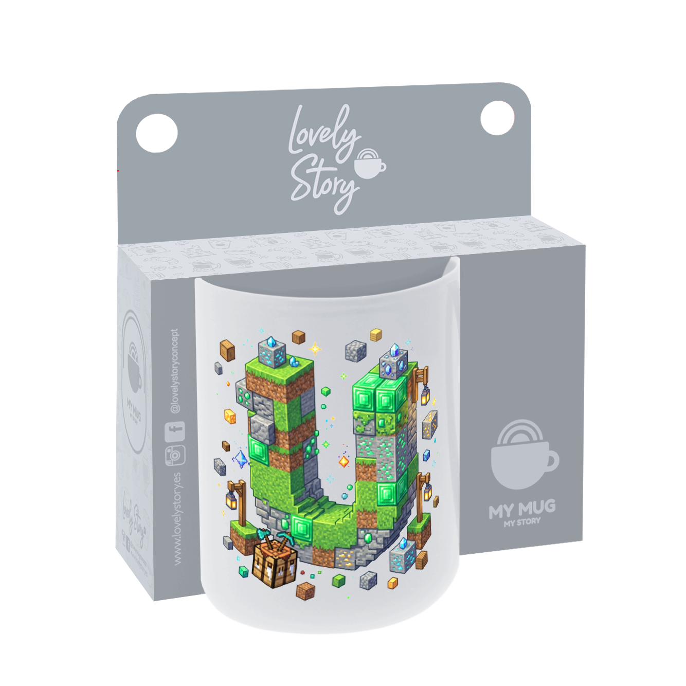 Taza de Cerámica – Pixel Craft | Lovely Story