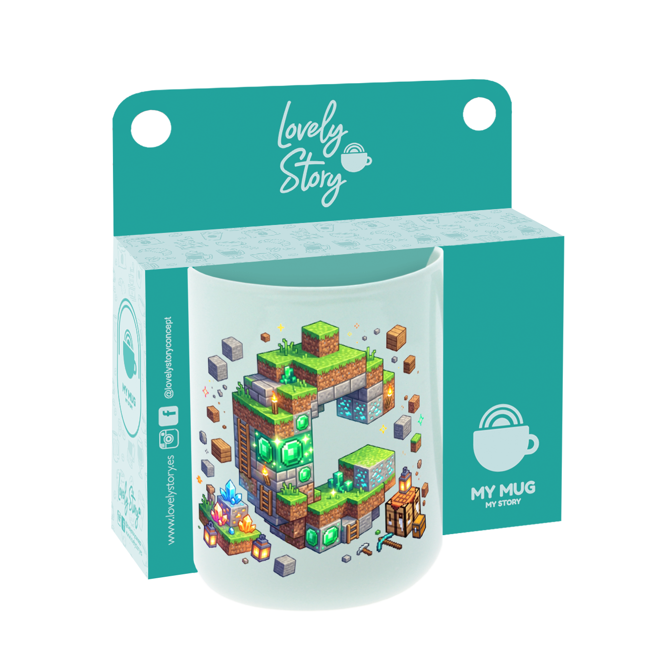 Taza de Cerámica – Pixel Craft | Lovely Story