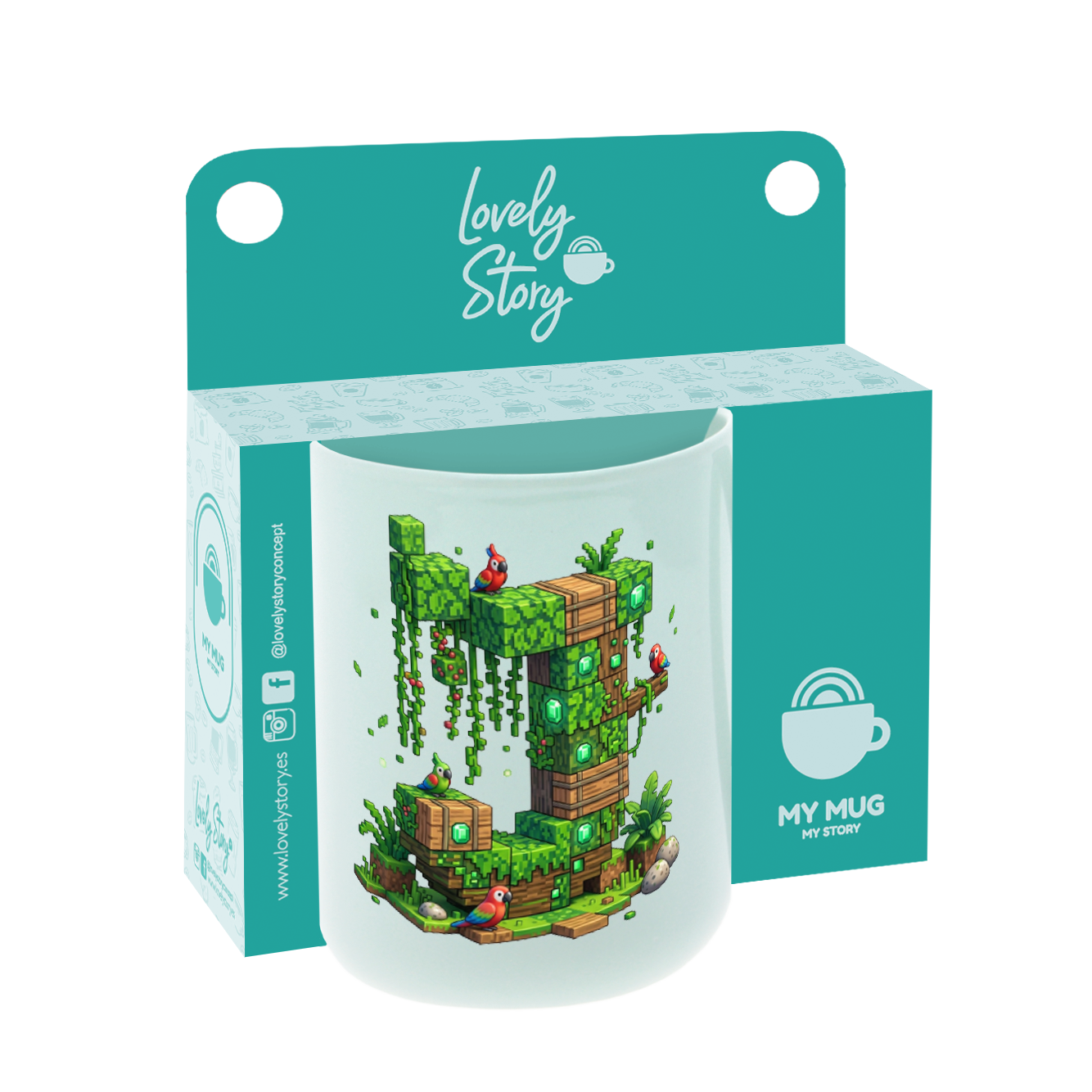Taza de Cerámica – Pixel Craft | Lovely Story