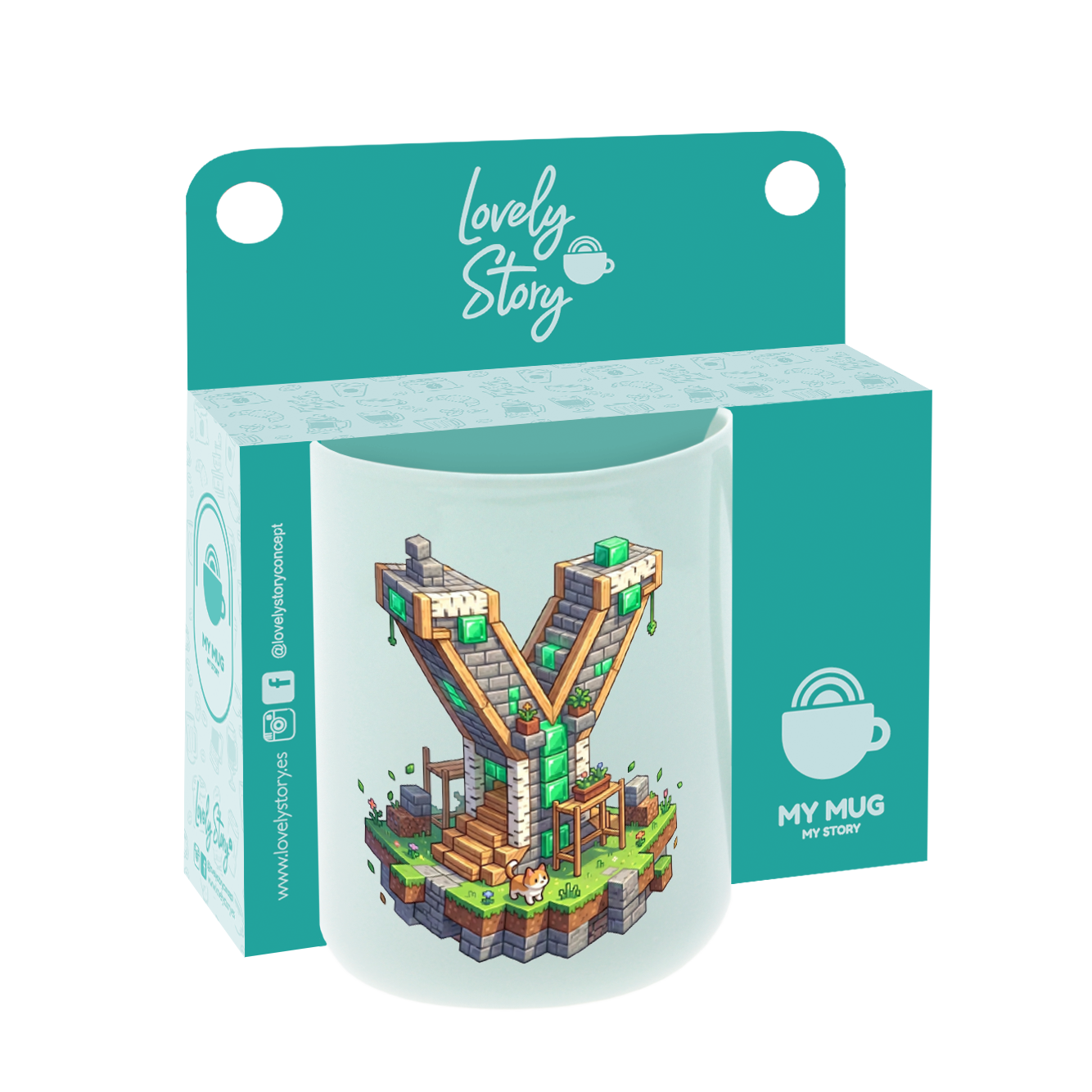 Taza de Cerámica – Pixel Craft | Lovely Story