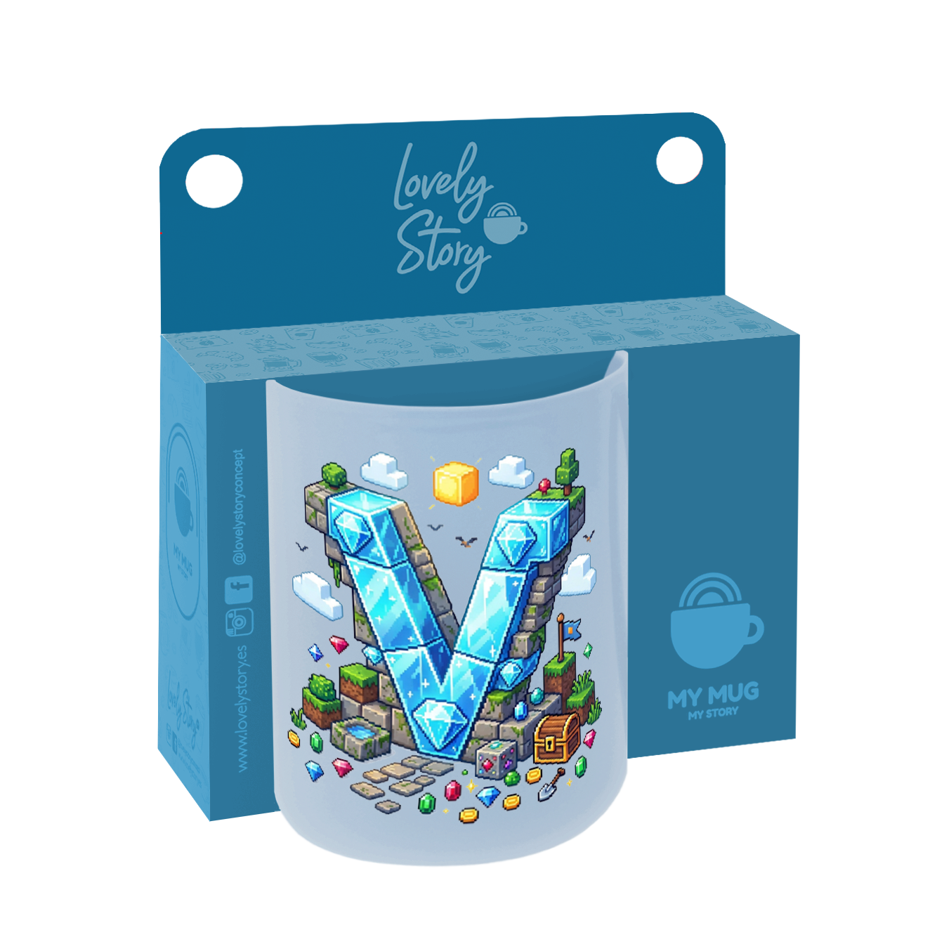 Taza de Cerámica – Pixel Craft | Lovely Story