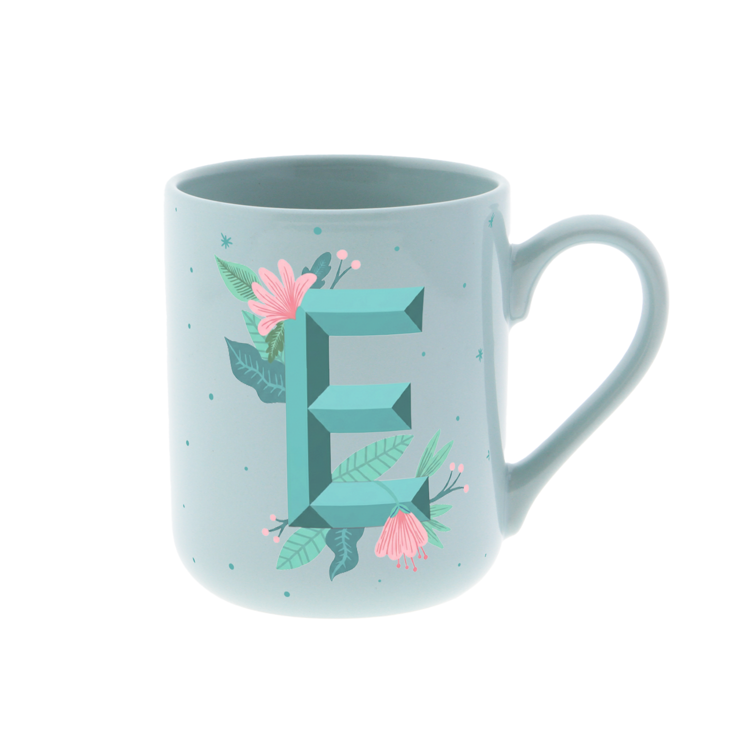 Taza de Cerámica – Initial Blossom | Lovely Story