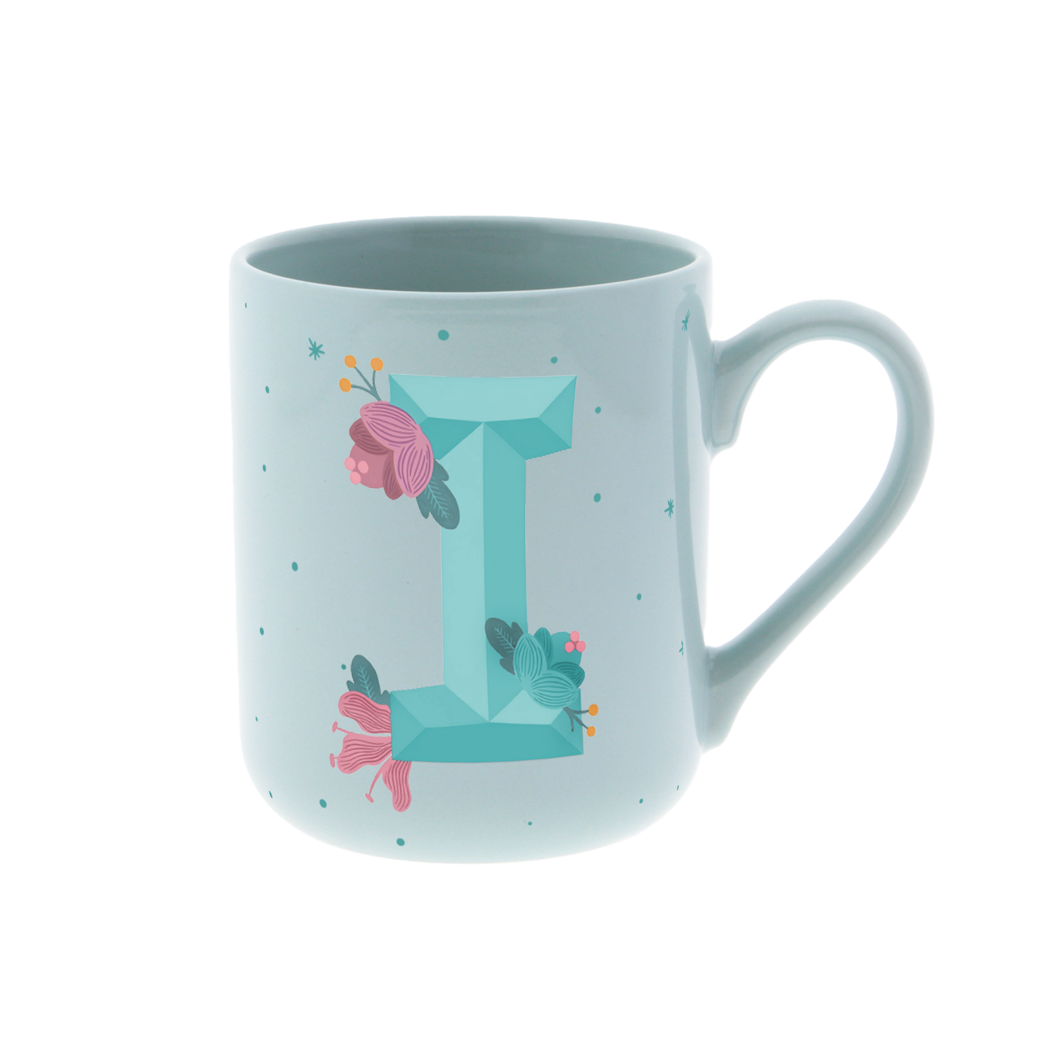 Taza de Cerámica – Initial Blossom | Lovely Story
