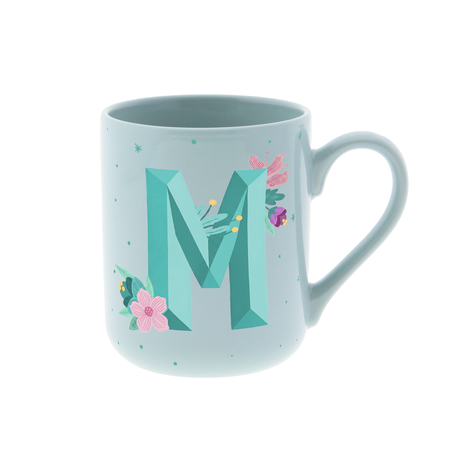 Taza de Cerámica – Initial Blossom | Lovely Story