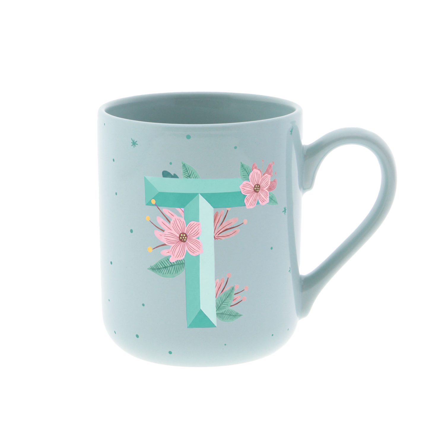 Taza de Cerámica – Initial Blossom | Lovely Story