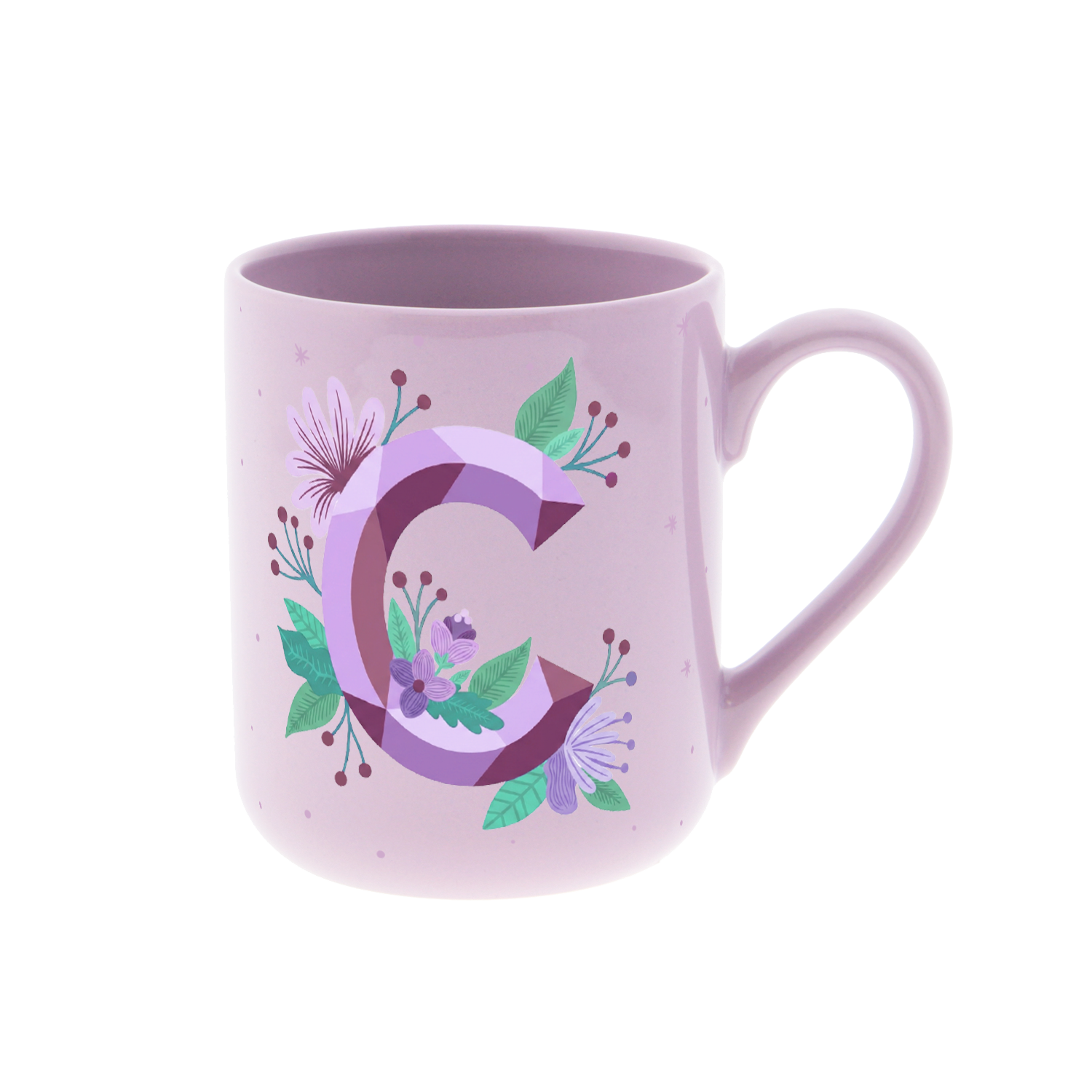 Taza de Cerámica – Initial Blossom | Lovely Story