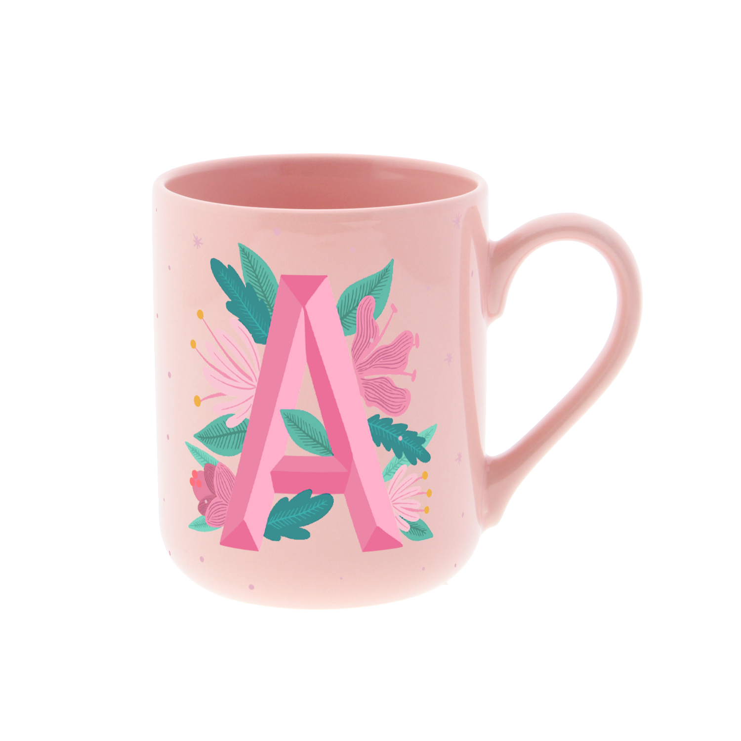 Taza de Cerámica – Initial Blossom | Lovely Story