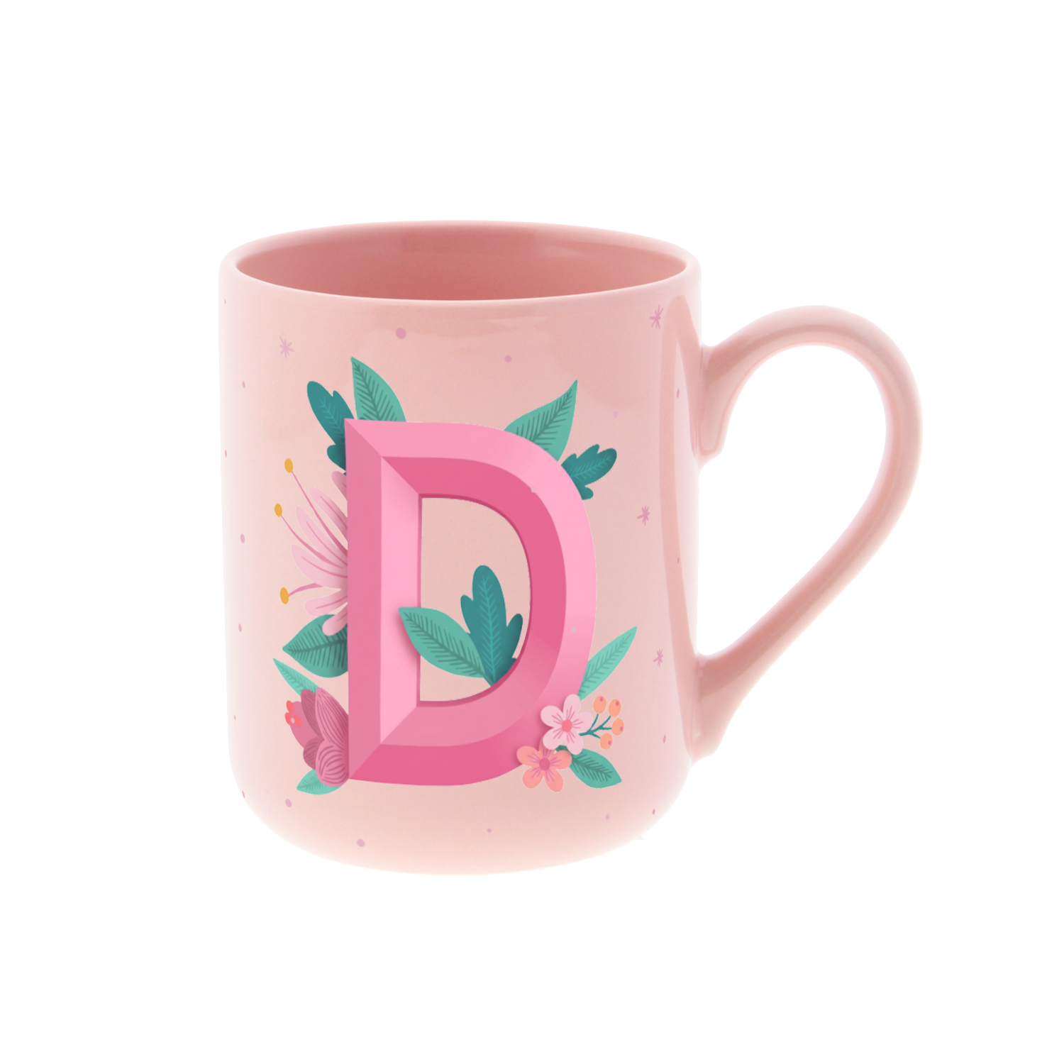 Taza de Cerámica – Initial Blossom | Lovely Story