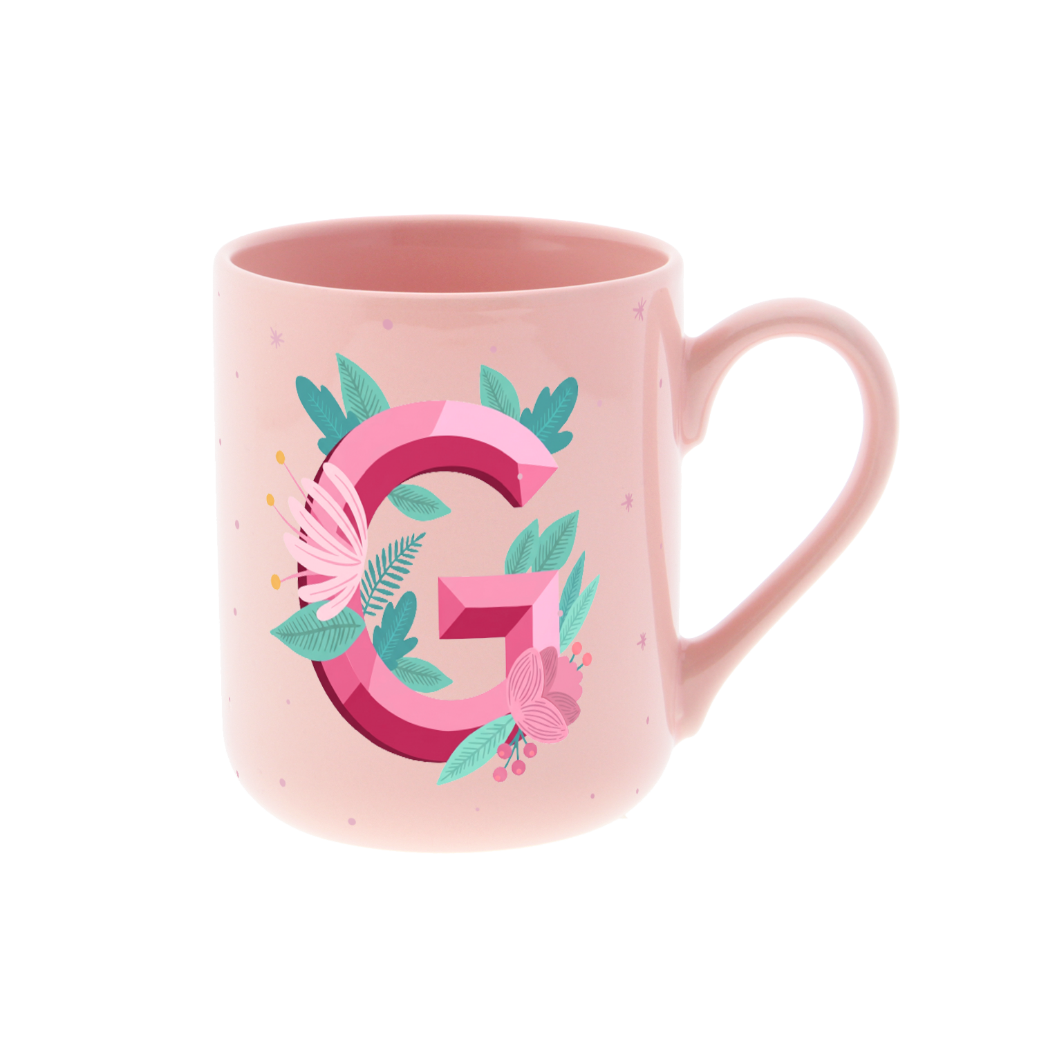 Taza de Cerámica – Initial Blossom | Lovely Story