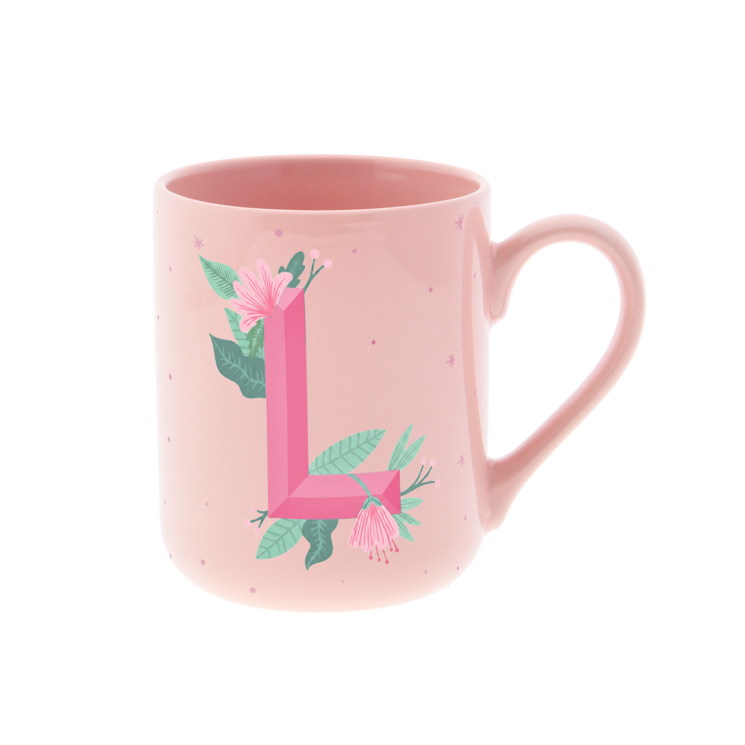 Taza de Cerámica – Initial Blossom | Lovely Story