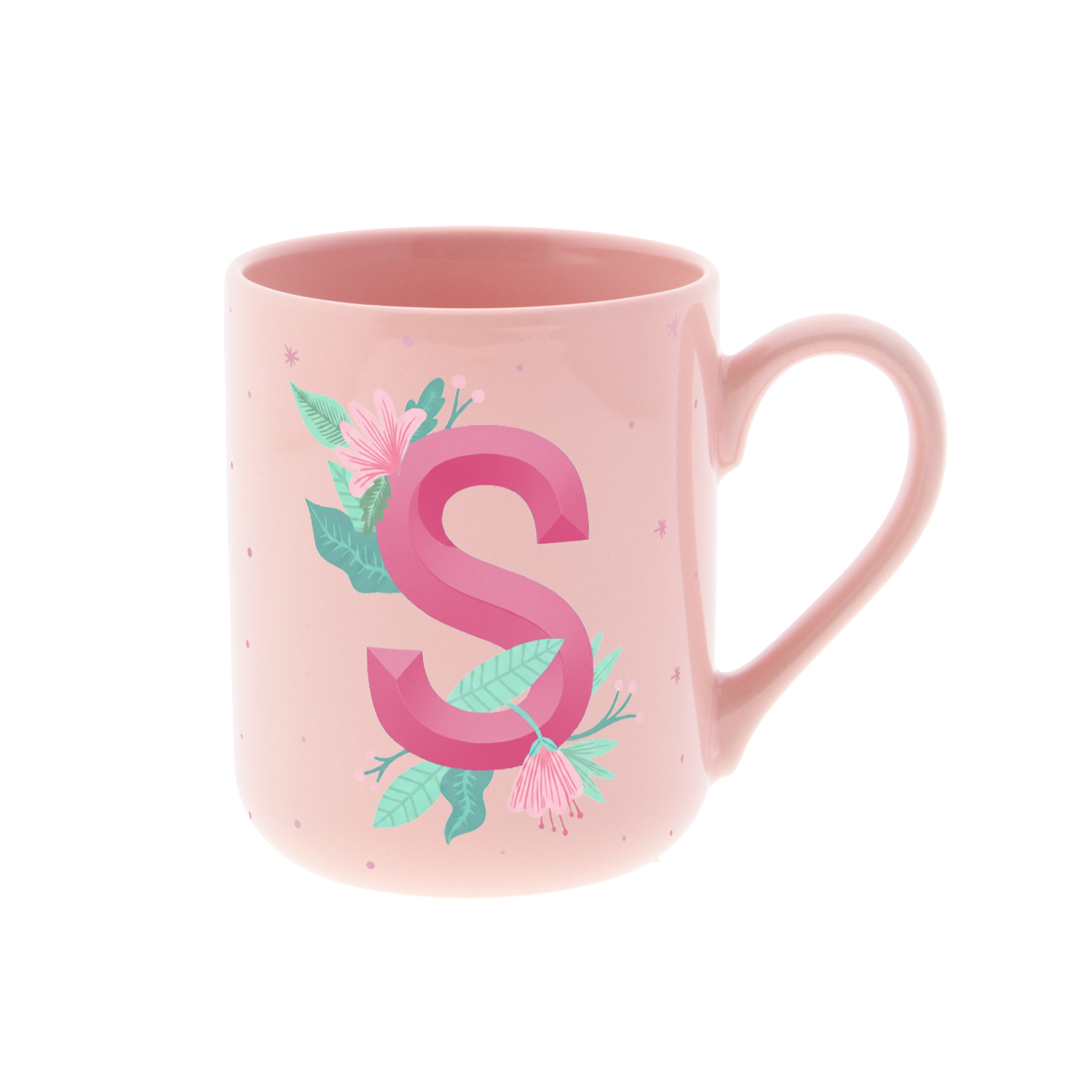 Taza de Cerámica – Initial Blossom | Lovely Story