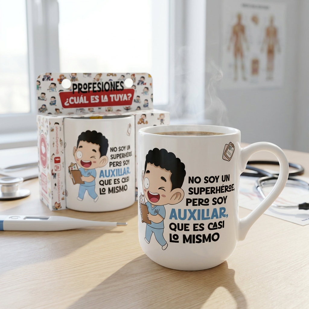 Taza de Cerámica – Auxiliar de Enfermería | Malasaña