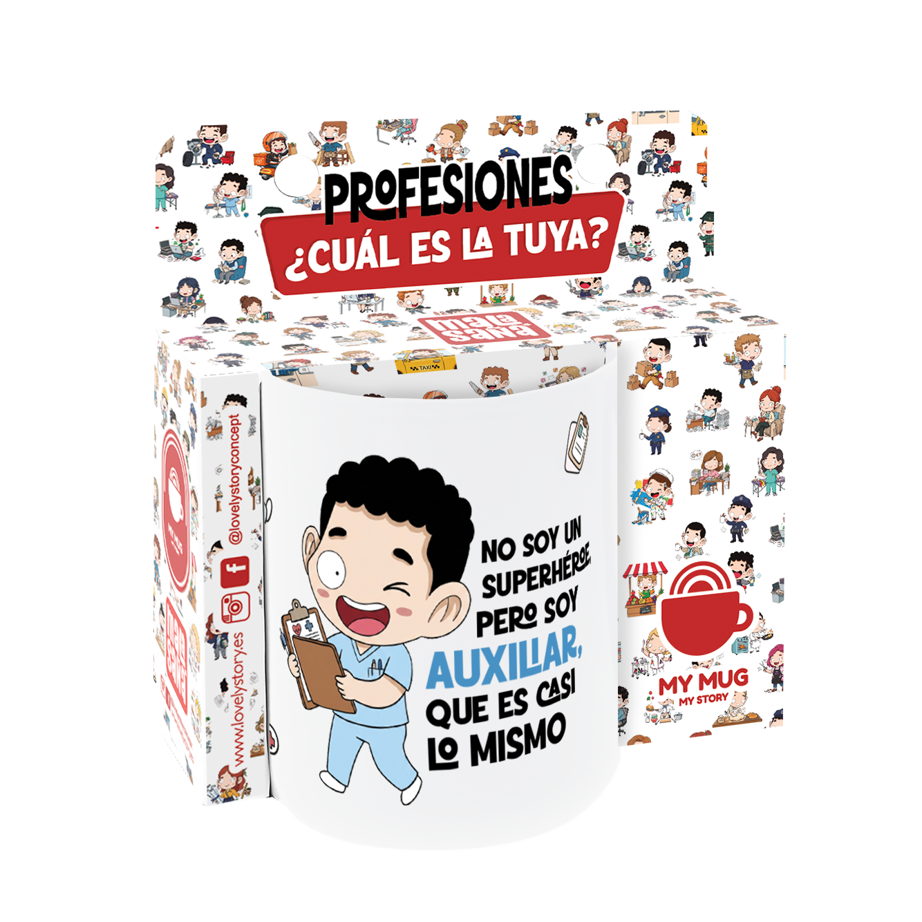 Taza de Cerámica – Auxiliar de Enfermería | Malasaña