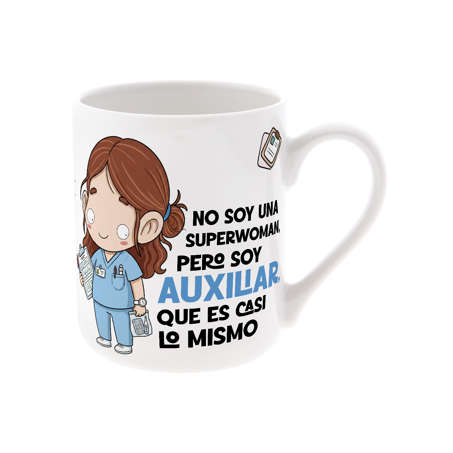 Taza de Cerámica – Auxiliar de Enfermería | Malasaña