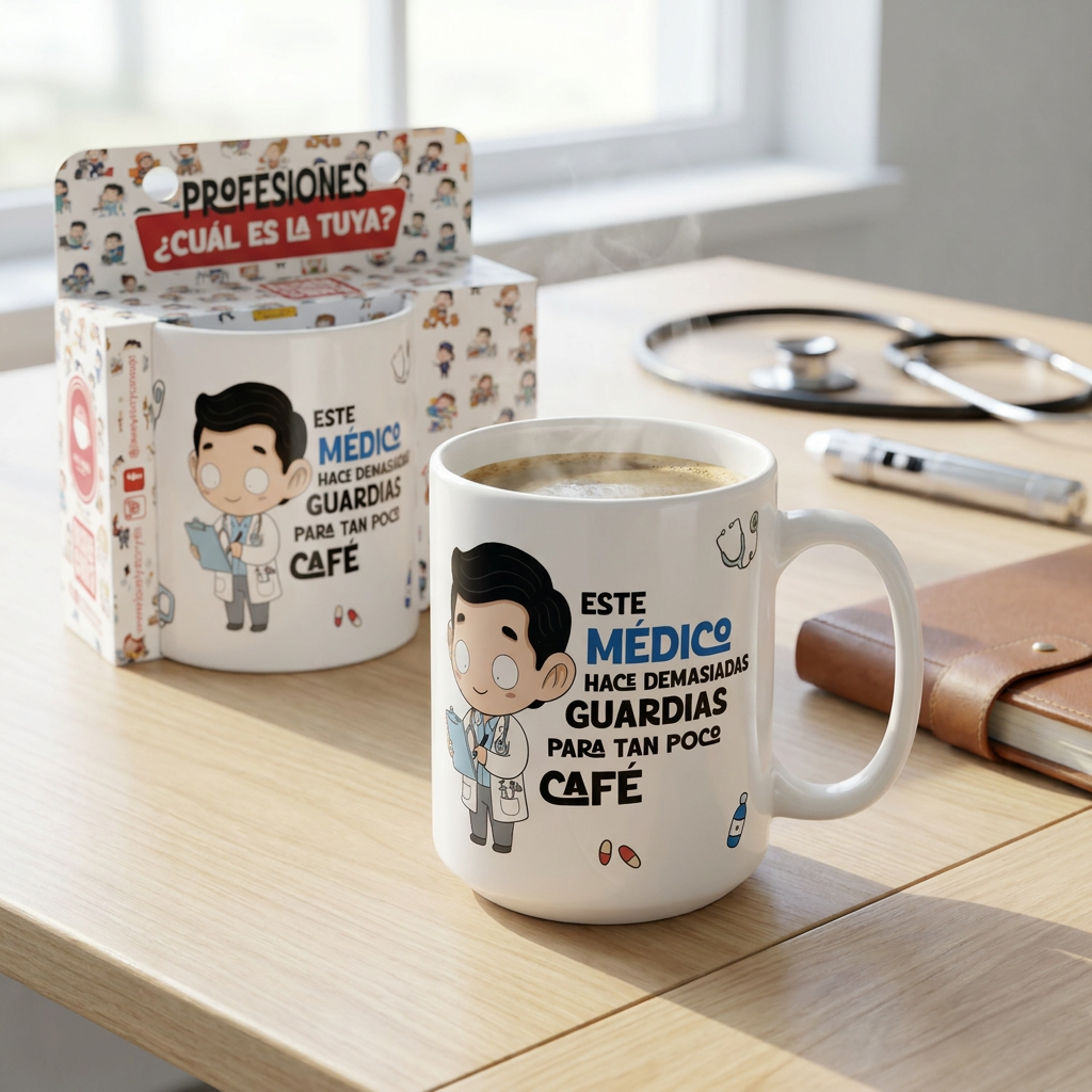 Taza de Cerámica – Médico & Médica | Malasaña