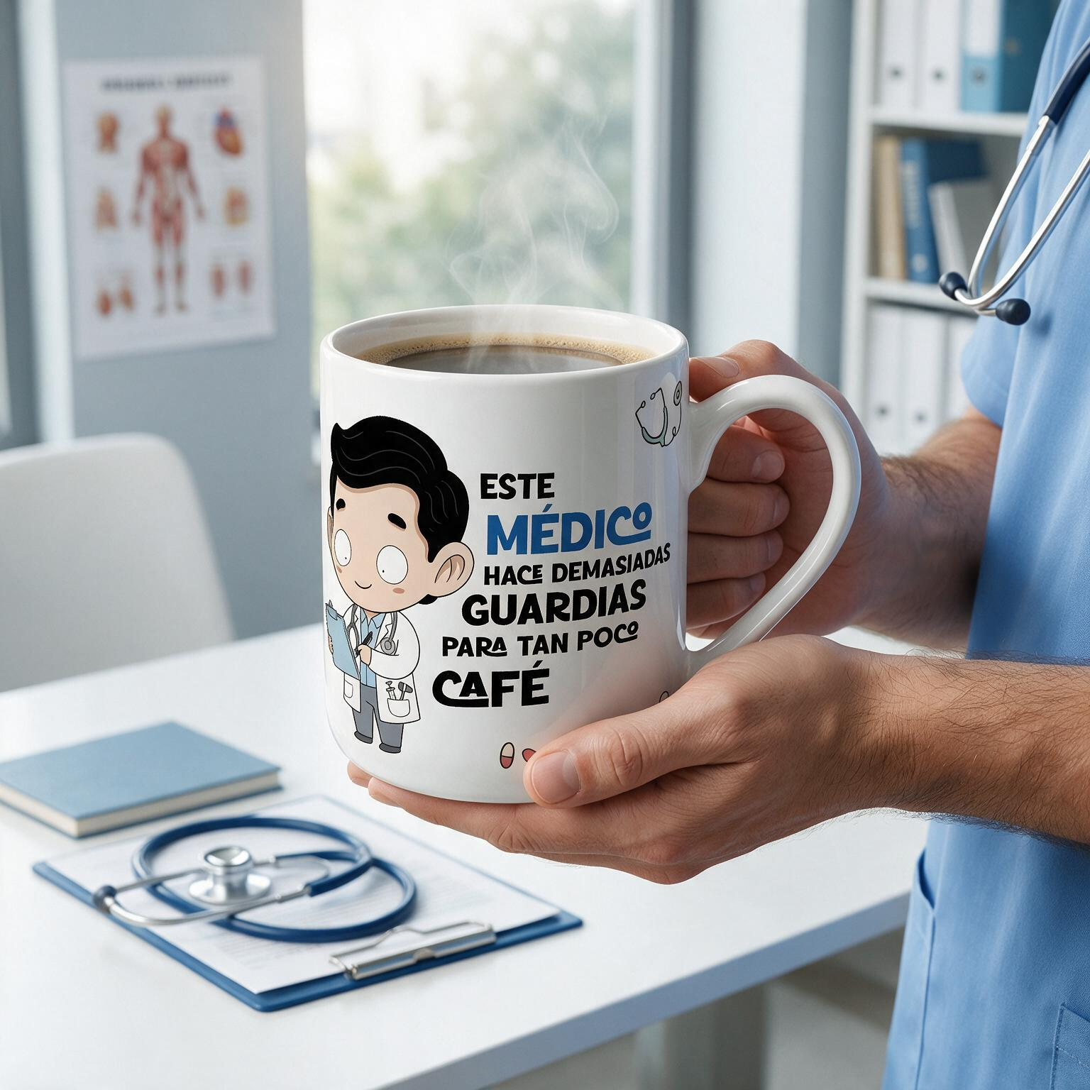 Taza de Cerámica – Médico & Médica | Malasaña