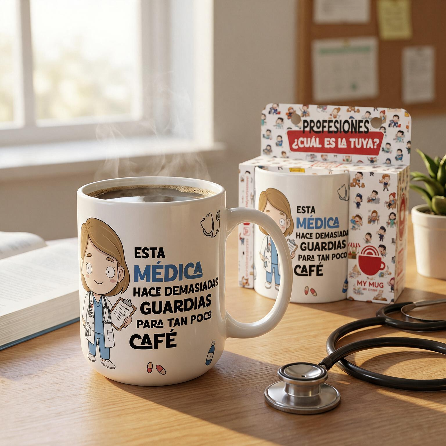 Taza de Cerámica – Médico & Médica | Malasaña
