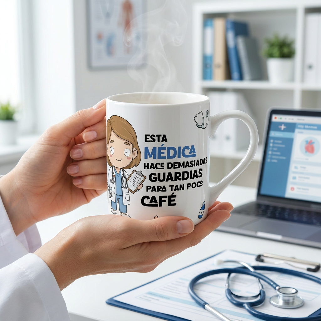 Taza de Cerámica – Médico & Médica | Malasaña