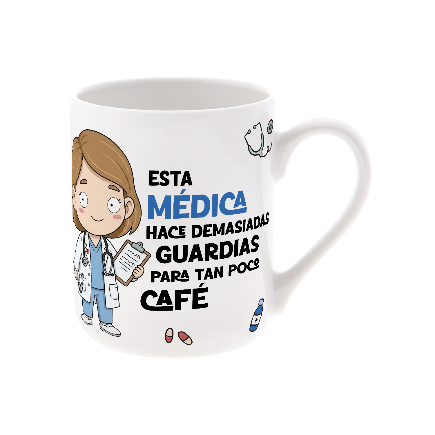 Taza de Cerámica – Médico & Médica | Malasaña