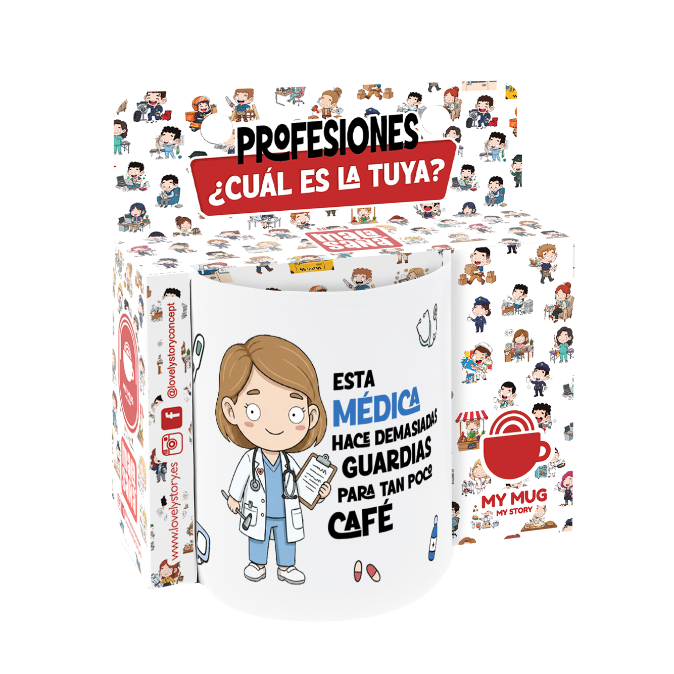 Taza de Cerámica – Médico & Médica | Malasaña