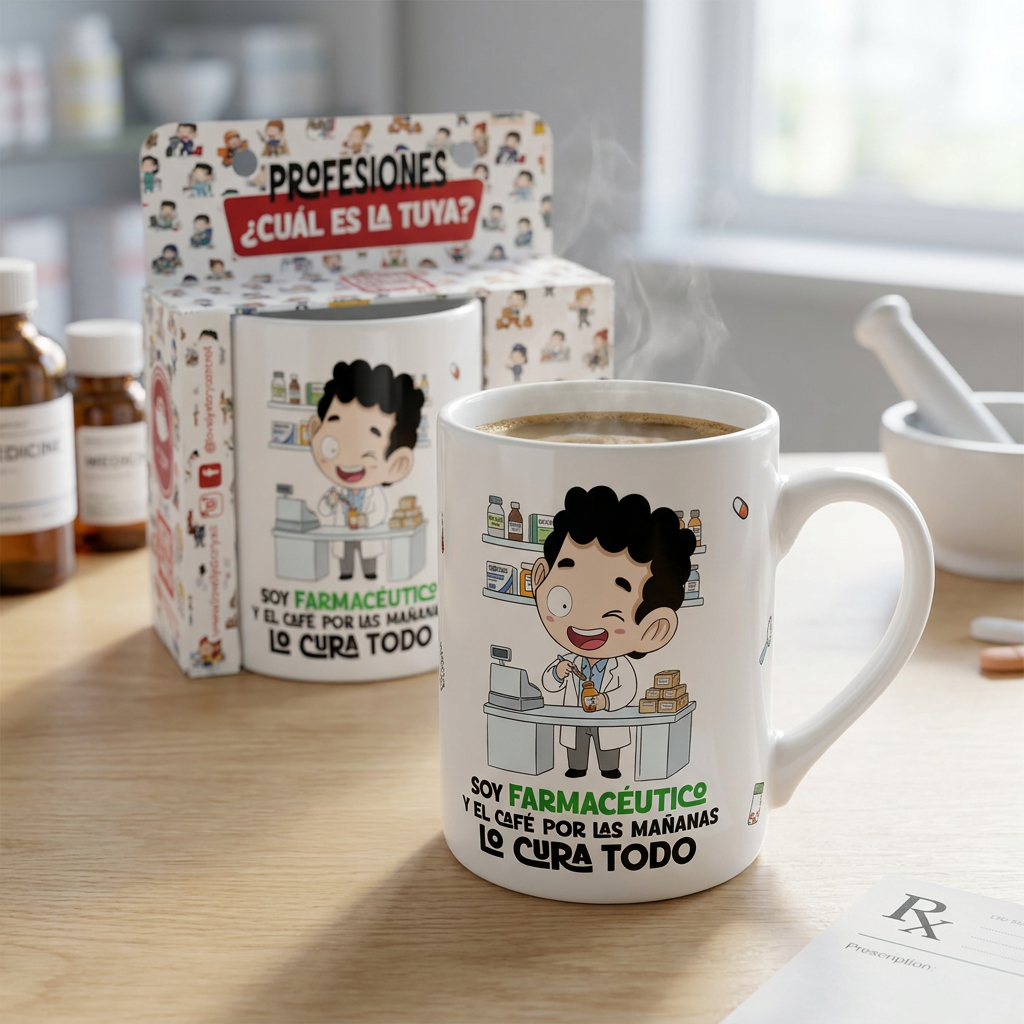 Taza de Cerámica – Farmacéutico & Farmacéutica | Malasaña