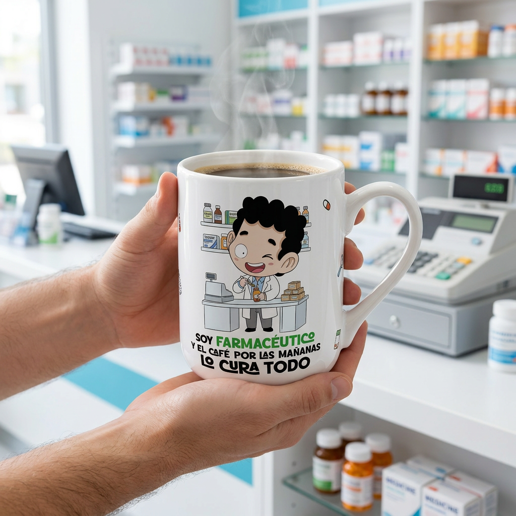 Taza de Cerámica – Farmacéutico & Farmacéutica | Malasaña