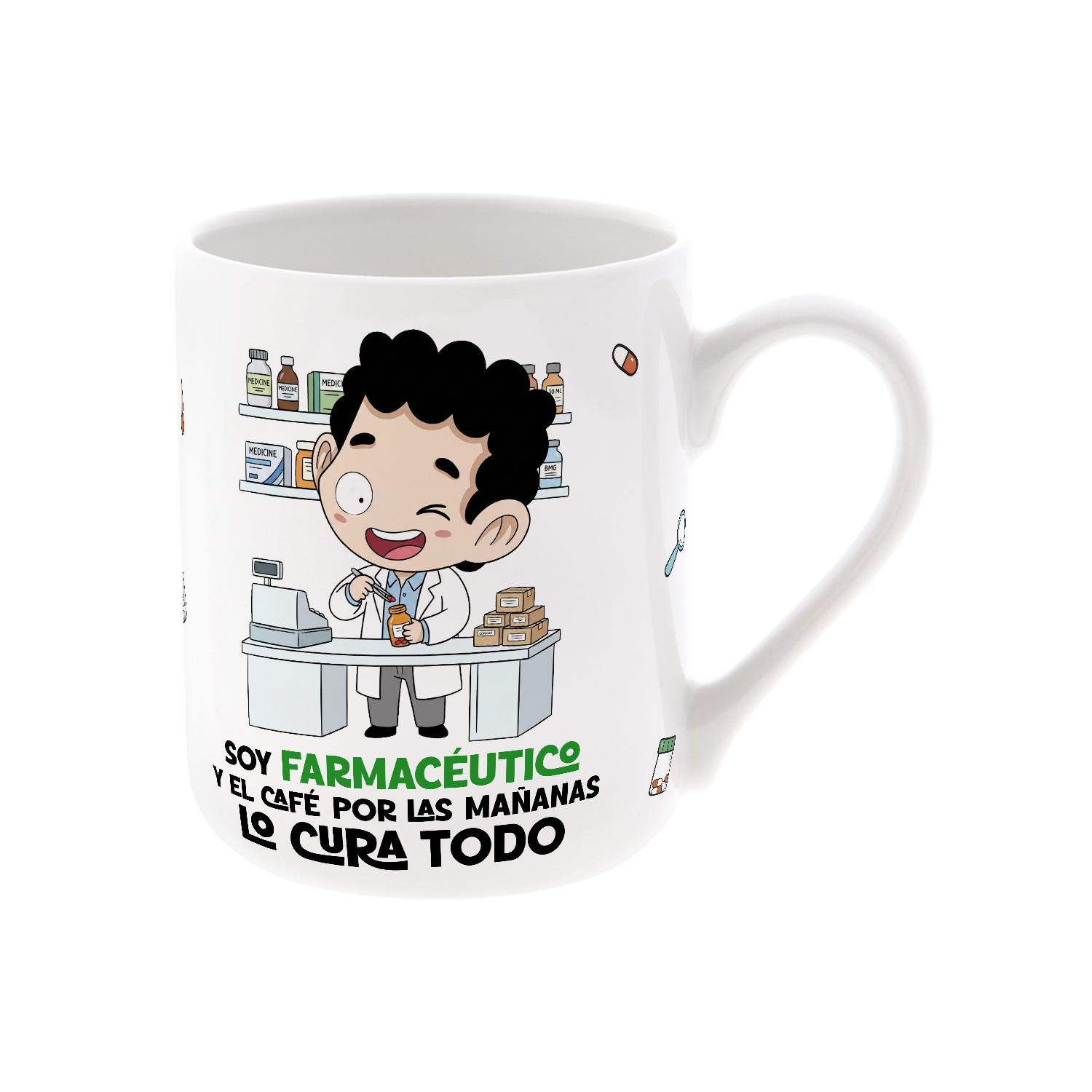 Taza de Cerámica – Farmacéutico & Farmacéutica | Malasaña