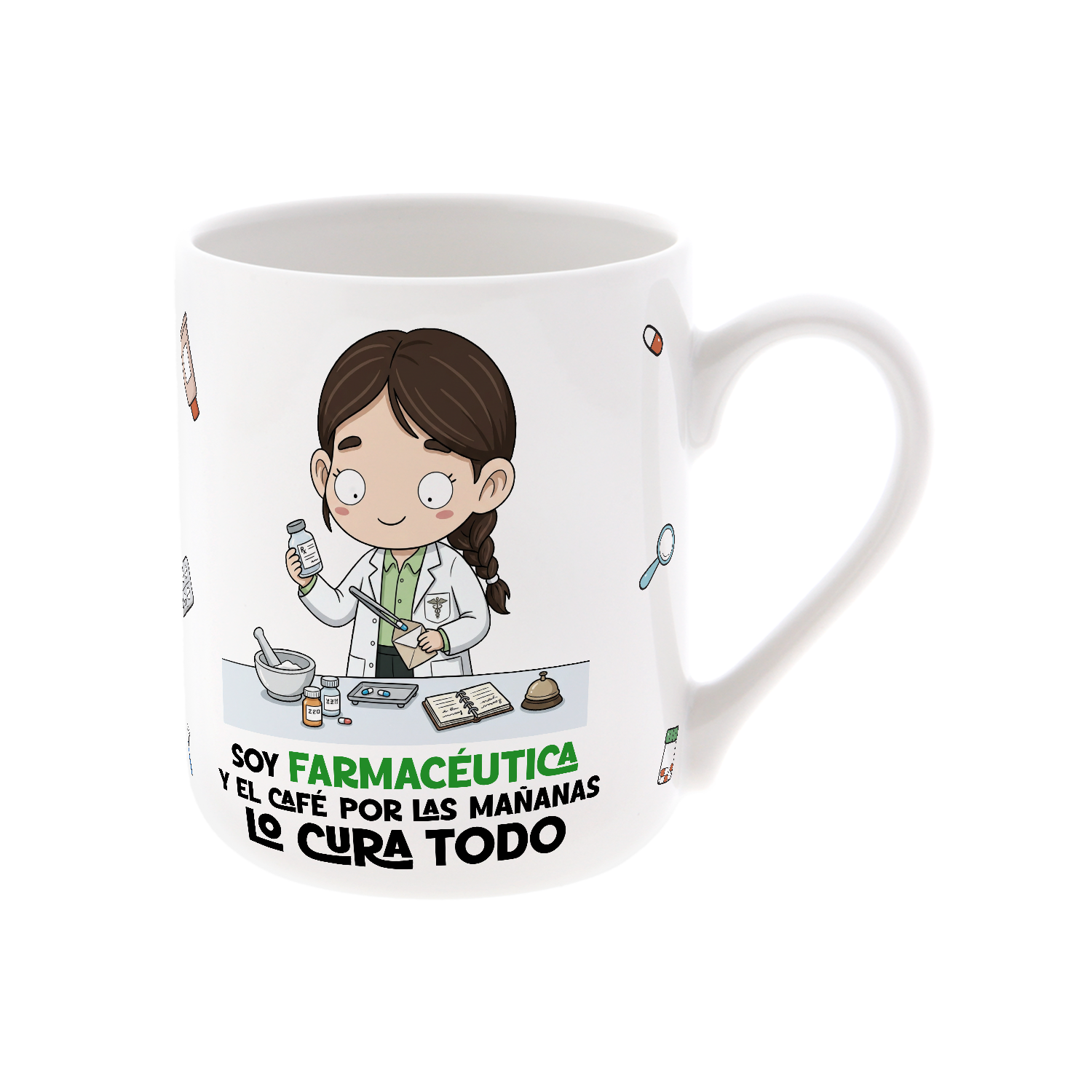 Taza de Cerámica – Farmacéutico & Farmacéutica | Malasaña