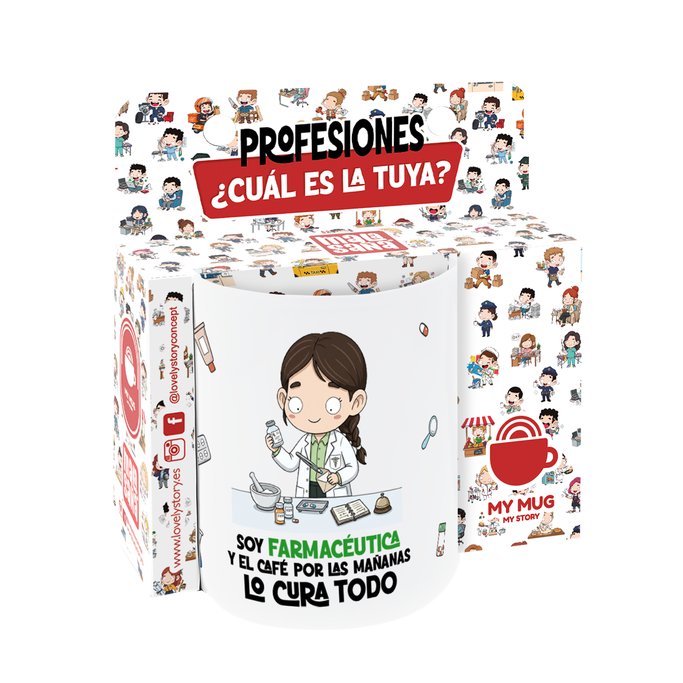 Taza de Cerámica – Farmacéutico & Farmacéutica | Malasaña