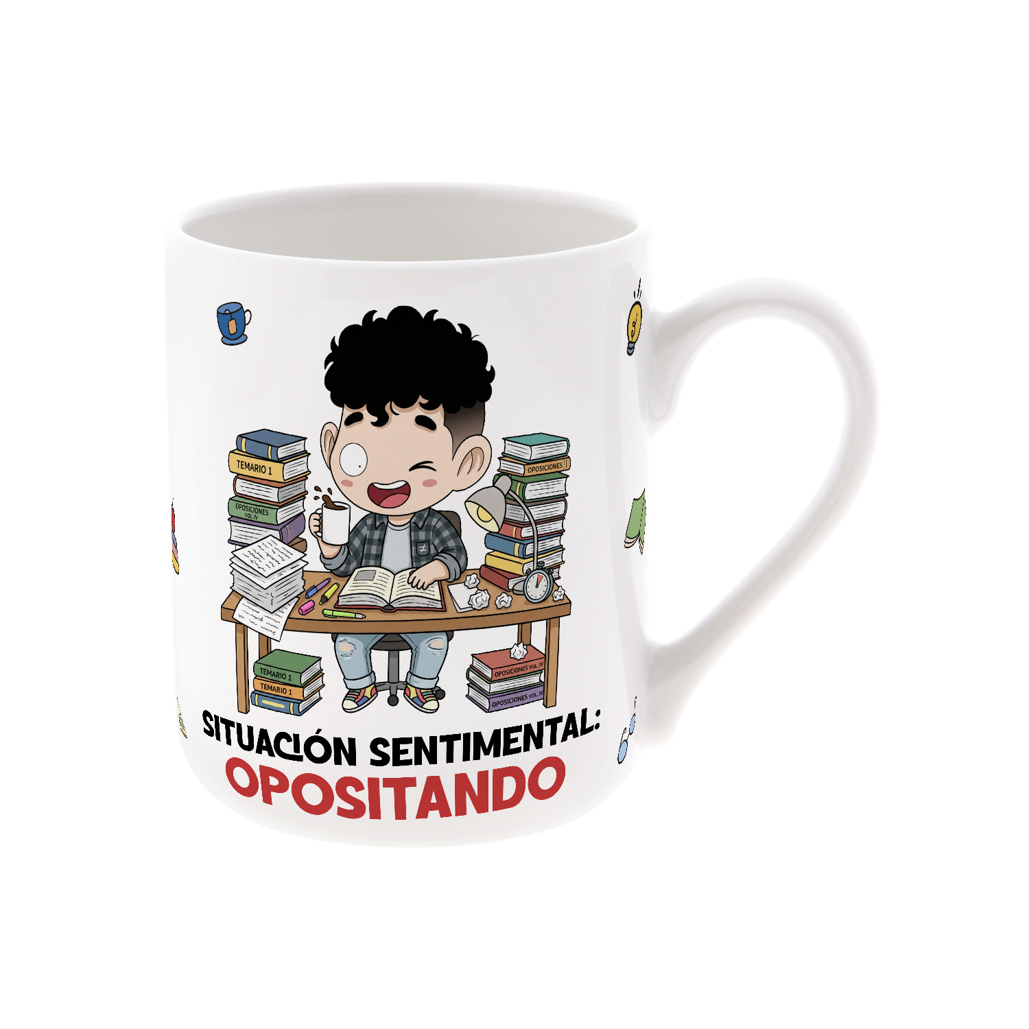 Taza de Cerámica – Opositor & Opositora | Malasaña