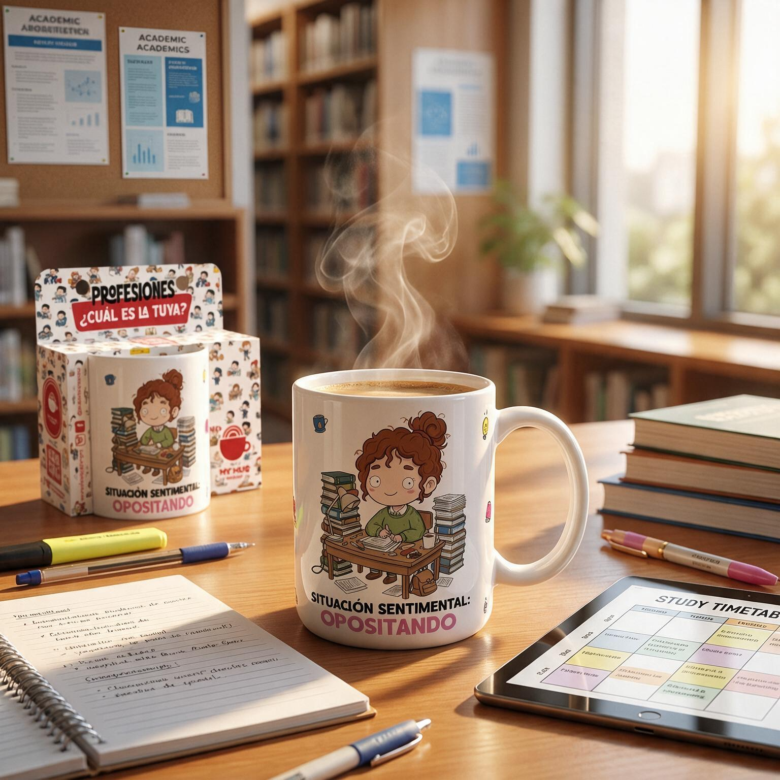 Taza de Cerámica – Opositor & Opositora | Malasaña