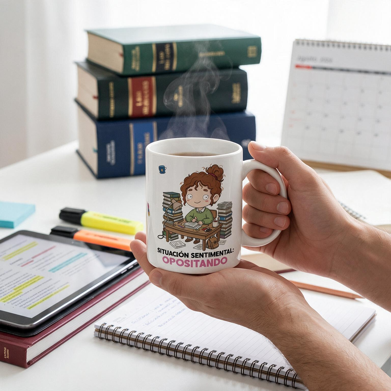 Taza de Cerámica – Opositor & Opositora | Malasaña