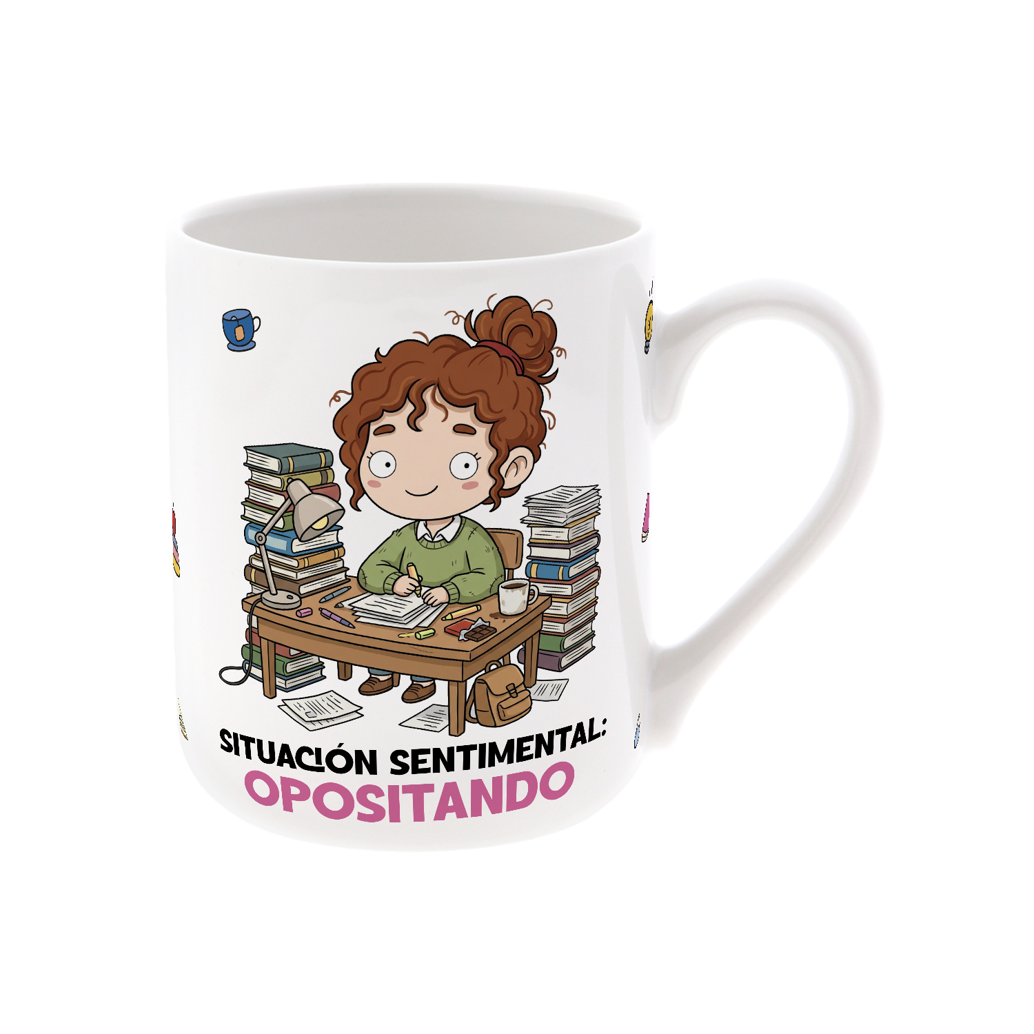 Taza de Cerámica – Opositor & Opositora | Malasaña
