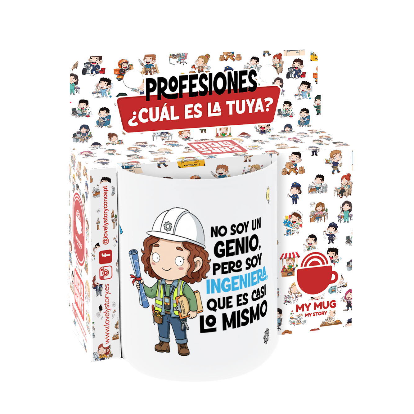 Taza de Cerámica – Ingeniero & Ingeniera | Malasaña